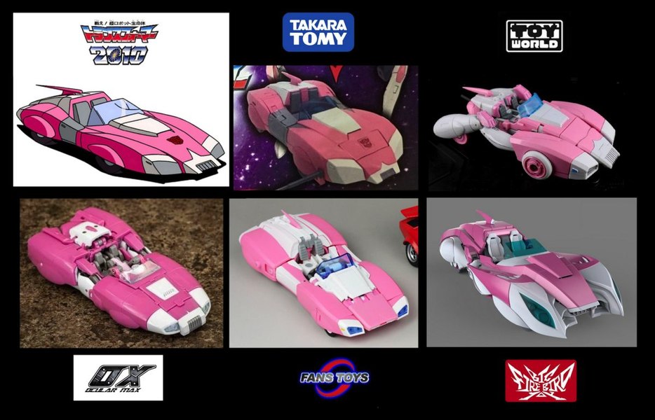  Takara TOMY MP 51 Arcee Comparions Images With Ocular Max, Fanstoys, ToyWorld, Big Firebird Toys  (1 of 2)